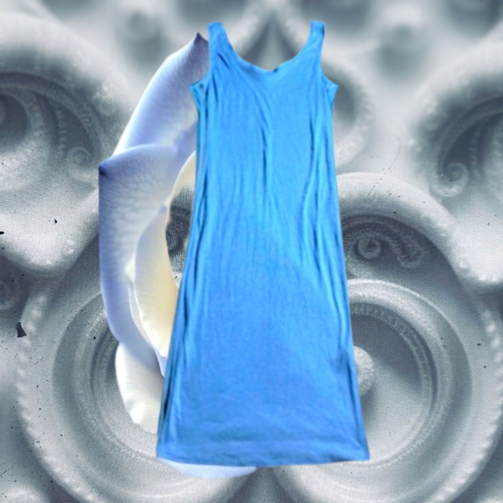 Ambiance Electric Blue Scoop Neck Tank Dress